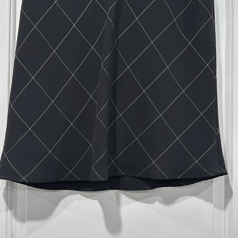 🔵 Michele Black A-Line Skirt Size 10 - Picture 3 of 6